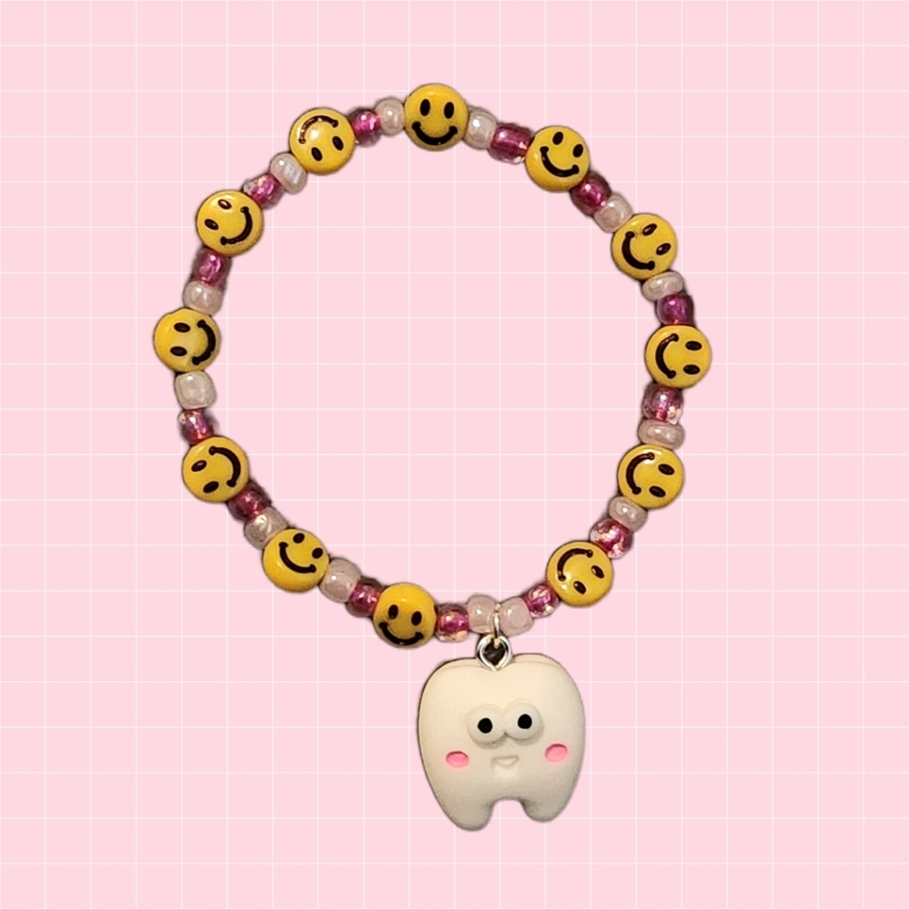 Smiley Face Tooth Bracelet